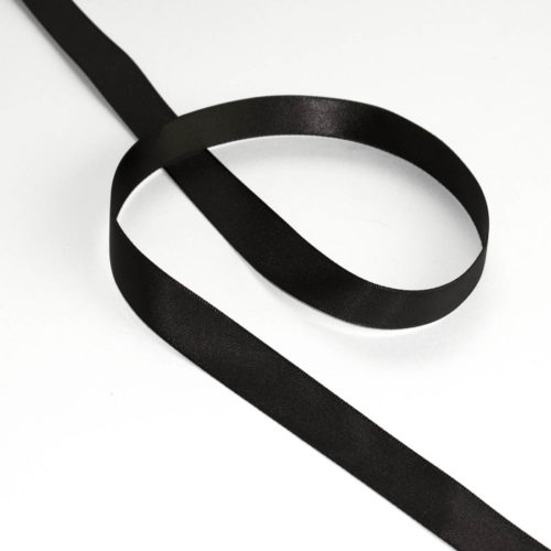 Image of: Geschenkband Seide, Licorice - warm black
