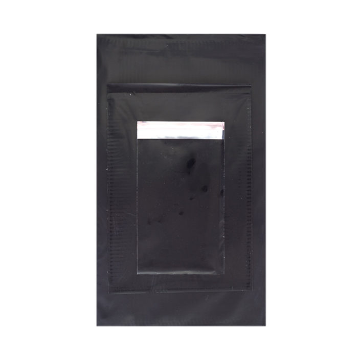 Image of: Geschenktüte Schwarze Folie, blank metallic mit Klebeverschluss