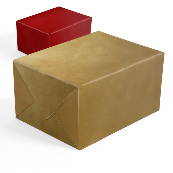 Image of: Geschenkpapier Gold-Red ribbet kraft
