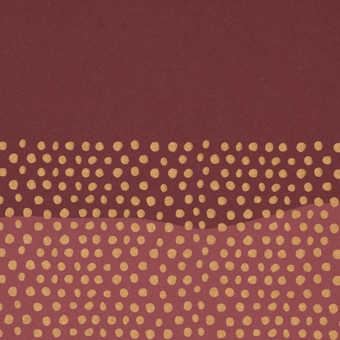 Image of: Geschenkpapier Half Dots Bordeaux/Gold 57 cm