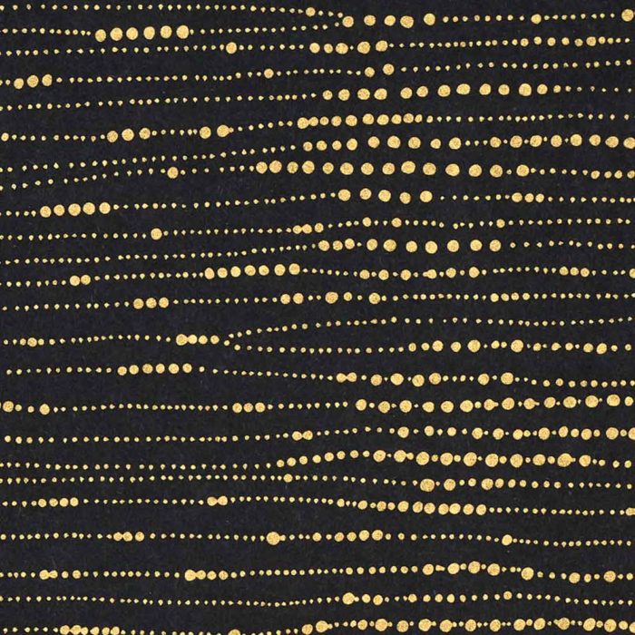 Image of: Geschenkpapier Pearls Black/Gold 57 cm