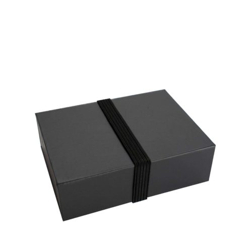 Image of: Sort elastisk luksusbånd til gavekortæske mørk grå, 991130
