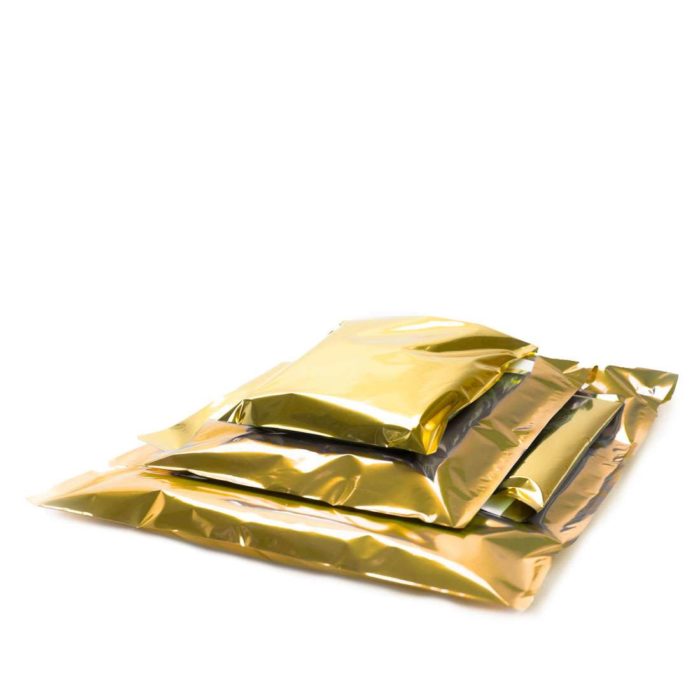 Image of: Gavepose Guld folie, ekstra stærk - kan bruges til forsendelse