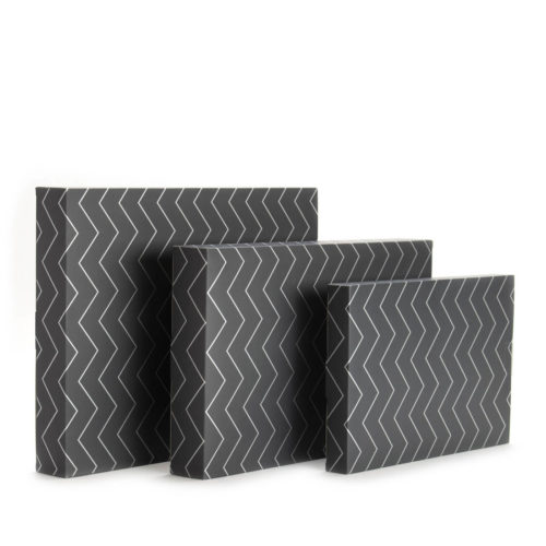Image of: Gaveæske Zig-Zag Grey. FSC®