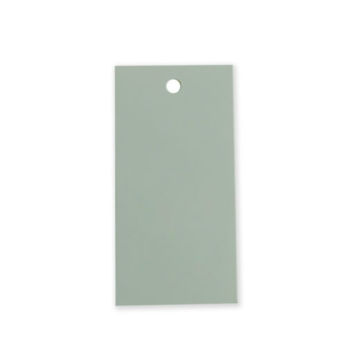 Image of: Hængemærke Pastel Green. Bagside: Hvid. Pk. a 200 stk. FSC®