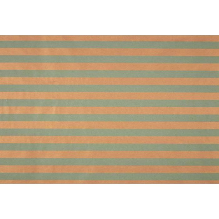 Image of: Gift wrap Stripes dust green/copper 55cm