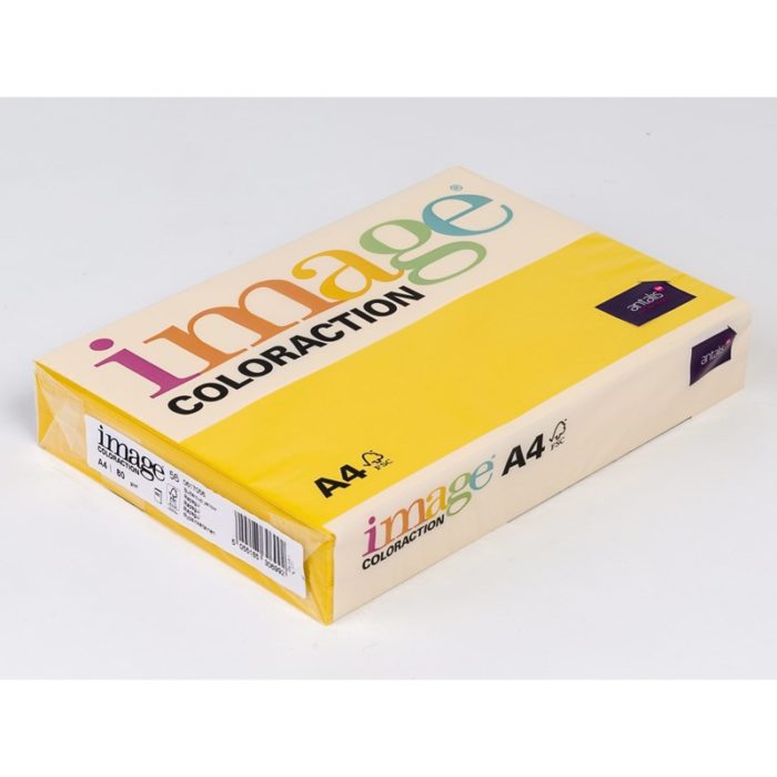 Image of: Kopiopaperi A4 KELTAINEN 80g. 500 arkin paketti