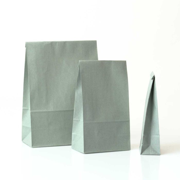 Image of: Paperinen lahjapussi, harmaanvihreä