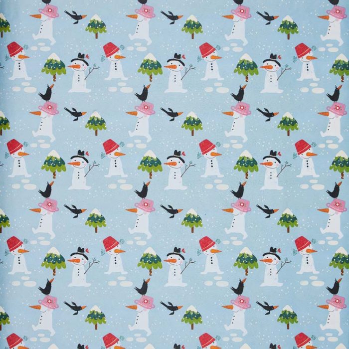 Image of: Lahjapaperi Happy Snowman