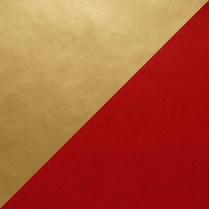 Image of: Lahjapaperia Gold-Red ribbet kraft
