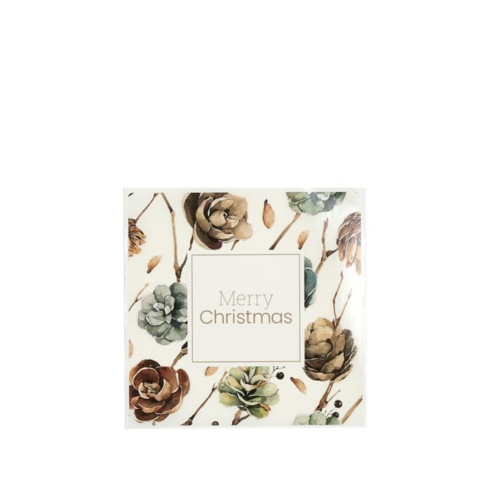 Image of: Koristetarra Merry Christmas läpinäkyvä