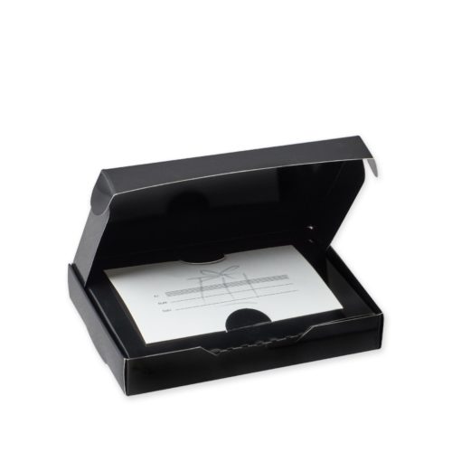 Image of: Cadeaukaart doosje zwart MAT, met inzetstuk - kan gebruikt worden voor plastic kaarten Excl. cadeaukaart