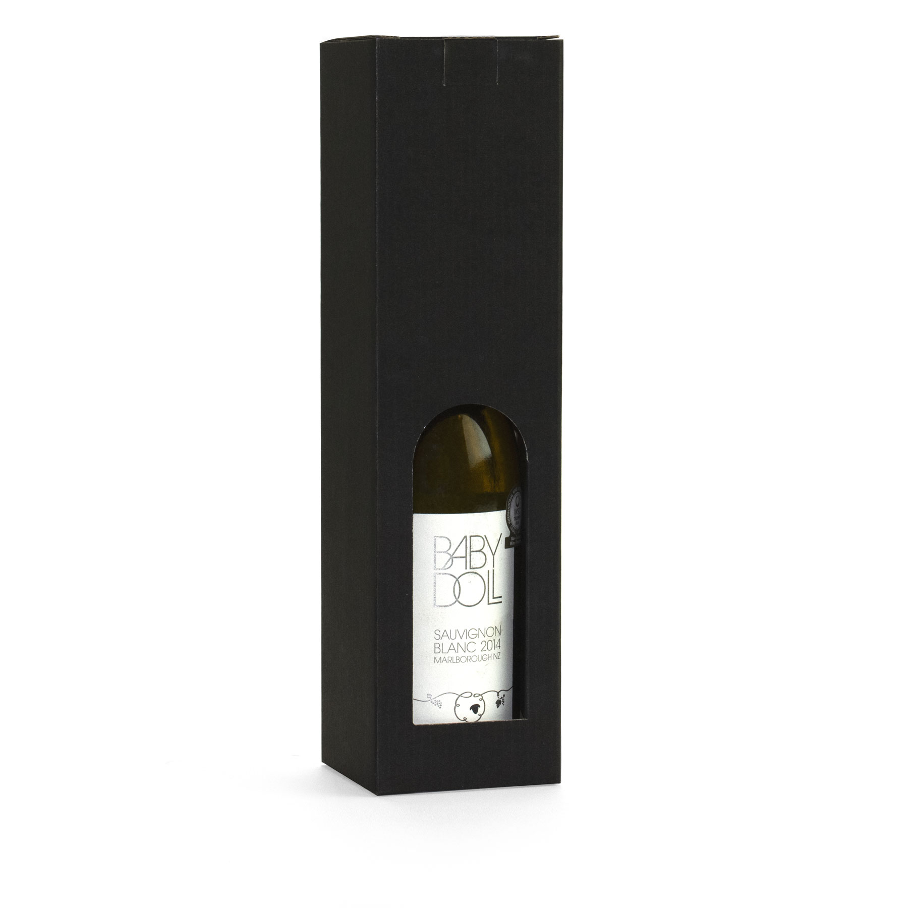 Typisch aansporing ondeugd Kartonnen wijnverpakking zwart, 1 stuks, massief karton. FSC® | Scanlux  Packaging