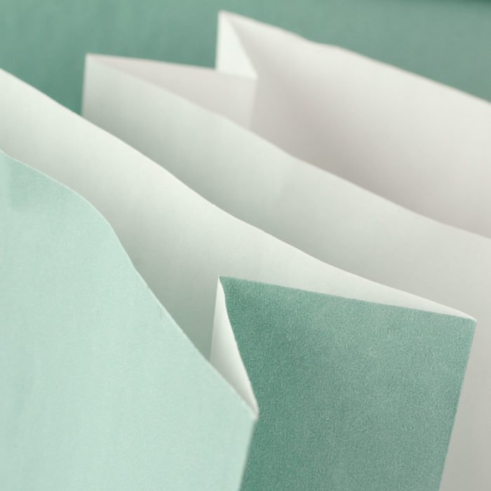 Image of: Papieren tas light blue, zonder hengsel