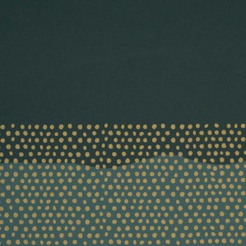 Image of: Cadeaupapier Half Dots Green/Gold 57cm