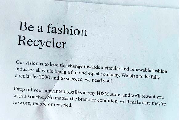 Be a fashion recycler