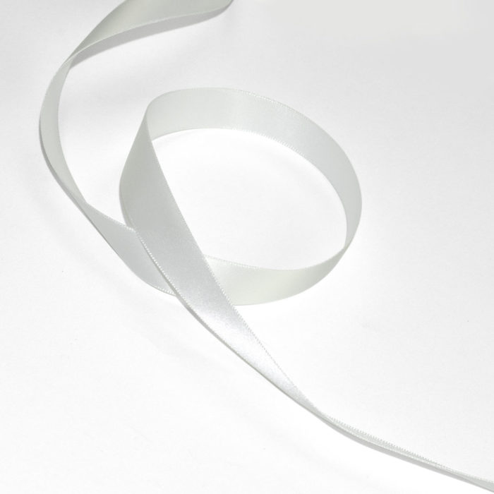 Image of: Gavebånd silke, hvit