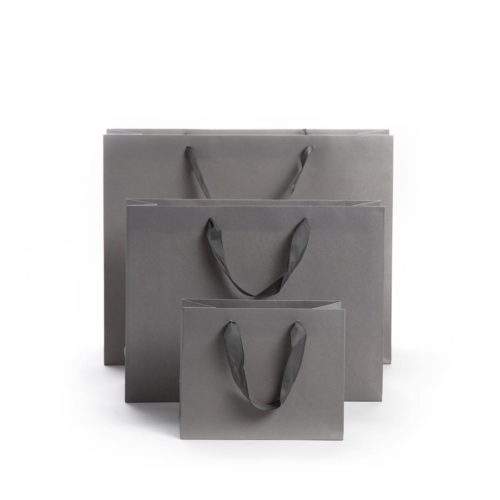 Image of: Luksus papirpose matt grå. FSCr