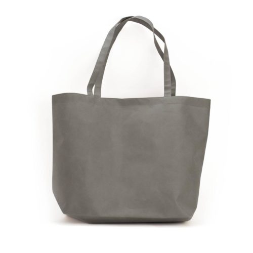 Image of: Väska non-woven, grå med axelband