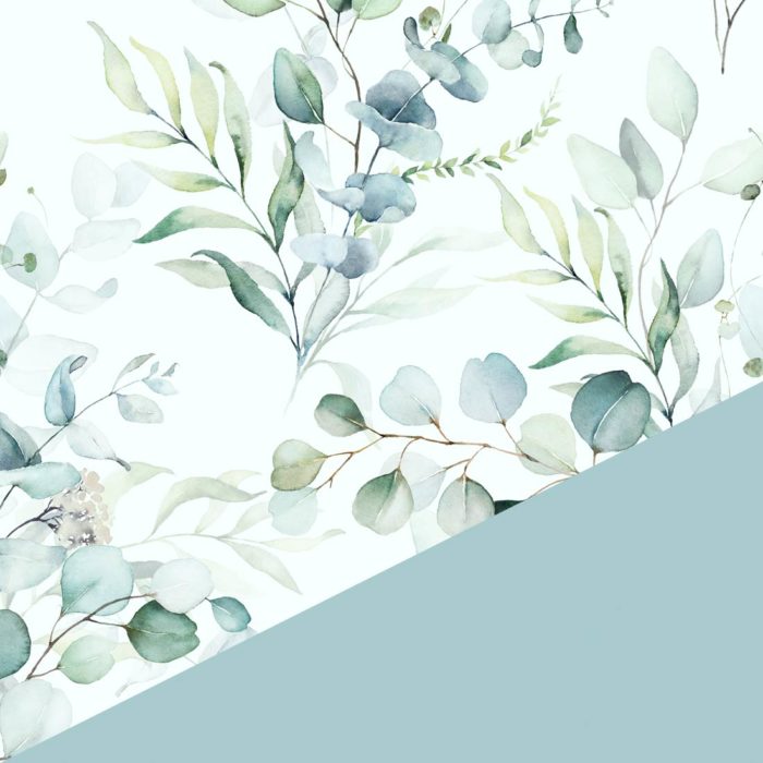 Image of: Presentpapper Eucalyptus tvåsidig