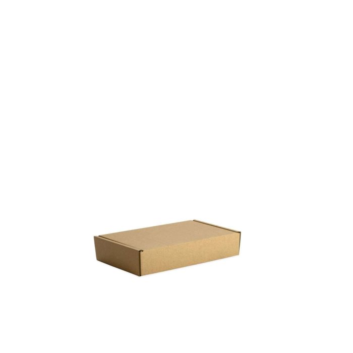 Image of: Shipping box white/brown cardboard. 3 mm