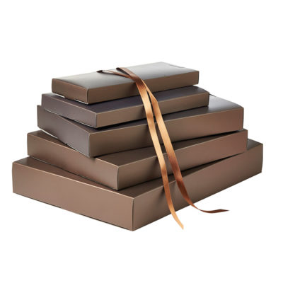 Image of: Gift box matt metallic grey-brown