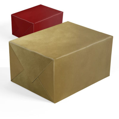 Image of: Gift wrap Gold-Red ribbet kraft