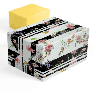 Image of: Gift wrap coated, Porcelain Flora. Two-sided. FSC®