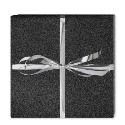 Image of: Gift wrap glitter, Shiny Asphalt. NOTE: For wrapping without tape