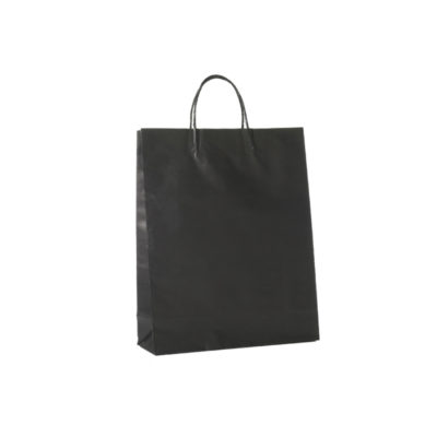 Image of: Paper carrier bag, black