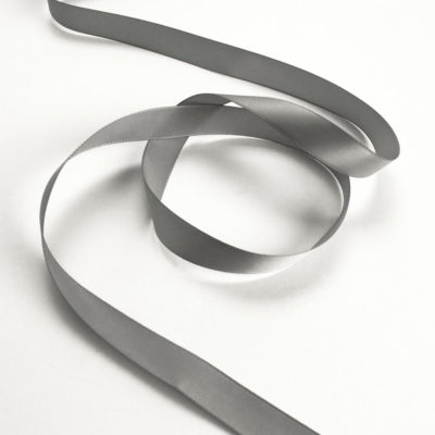 Image of: Silk ribbon, Silver
