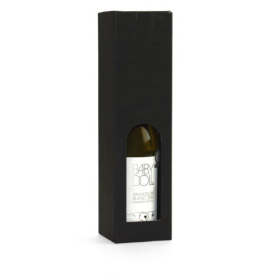 Image of: Winebox matt black, 1 bottle. FSC®