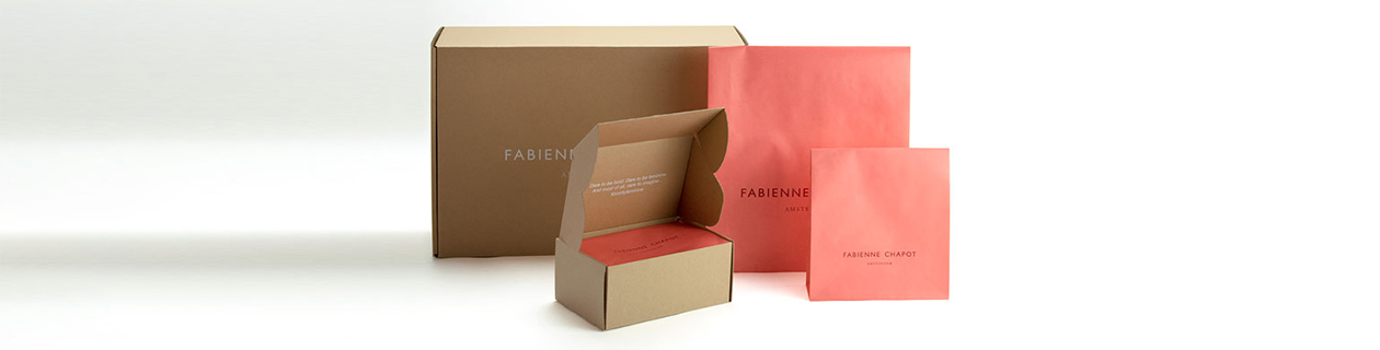 Fabienne chapot shipping box and paper bags