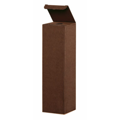 Image of: Brown Wave Corrugated, Winebox, 1 Bottle