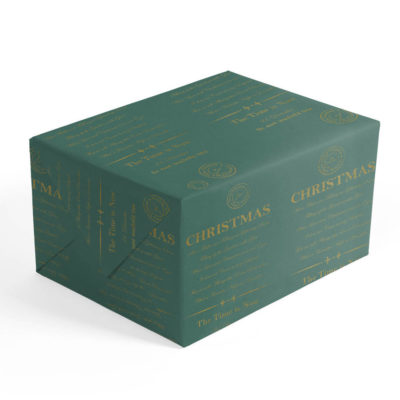 Image of: Gift wrap Royal Christmas, Green