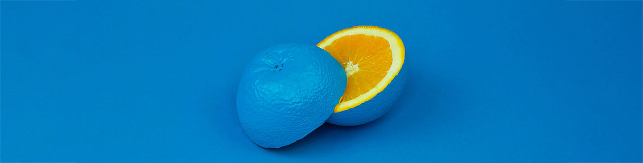blue orange