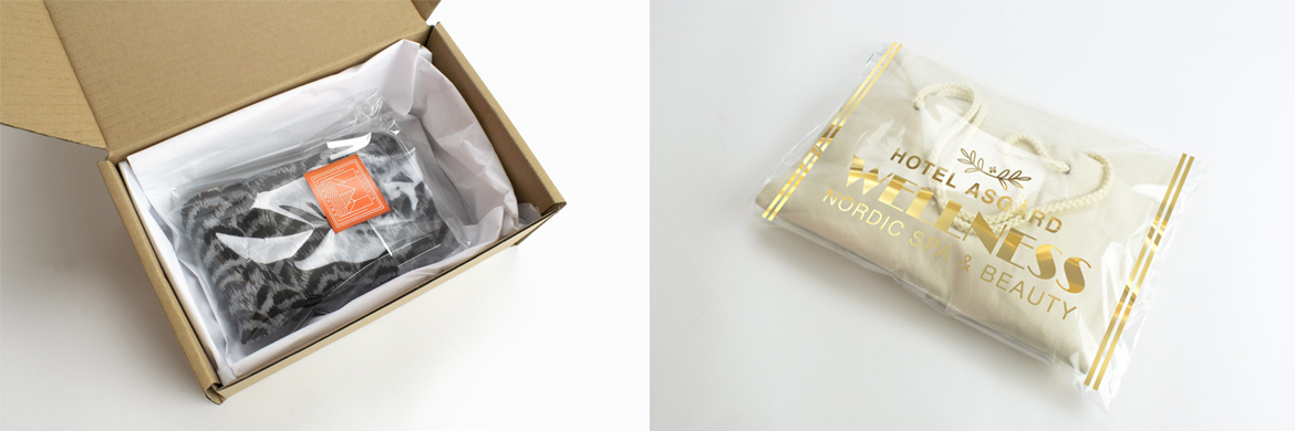 transparent shipping bag