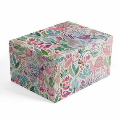 Image of: Gift wrap Pink Animals 57 cm