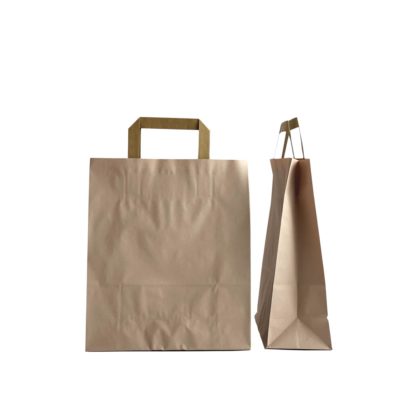 Image of: Paper bag Powder, flat brown handle. 70g.