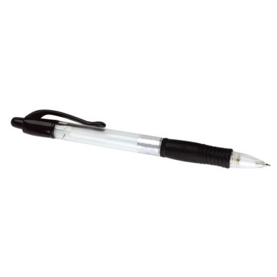 Image of: Ball pen with rubber handle. 0,7mm Black - 50/pk