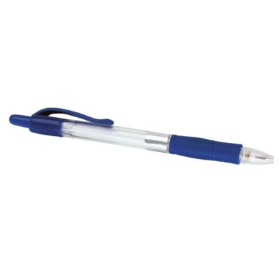 Image of: Ball pen with rubber handle. 0,7mm Blue. 50 pcs.