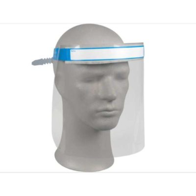 Image of: Disposable face visor/screen, clear PET glass. CE-approved. One size