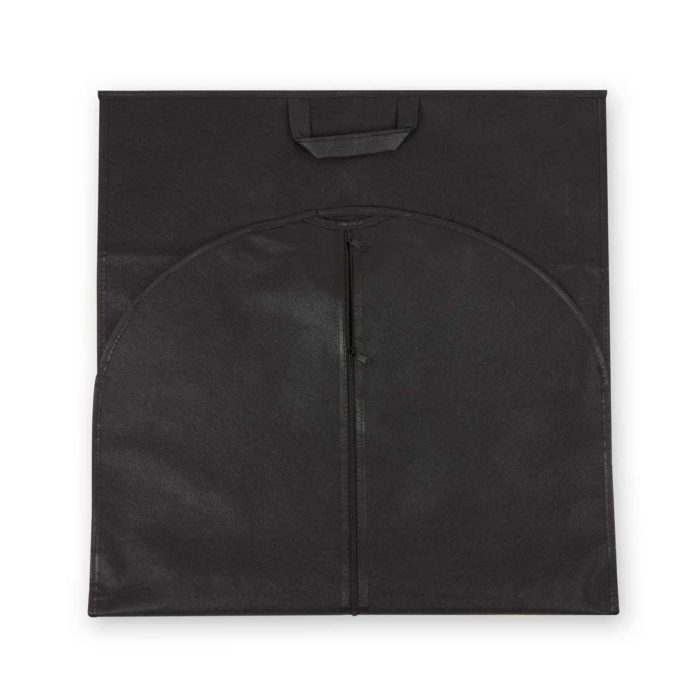 Image of: Garment bag, black with zipper