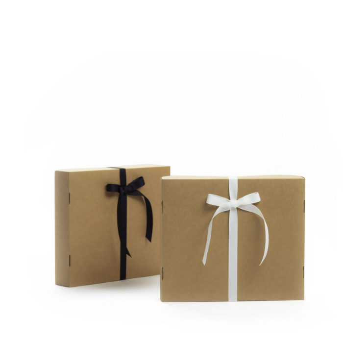 Image of: Gift box, craft paper w. flip lid. FSC®