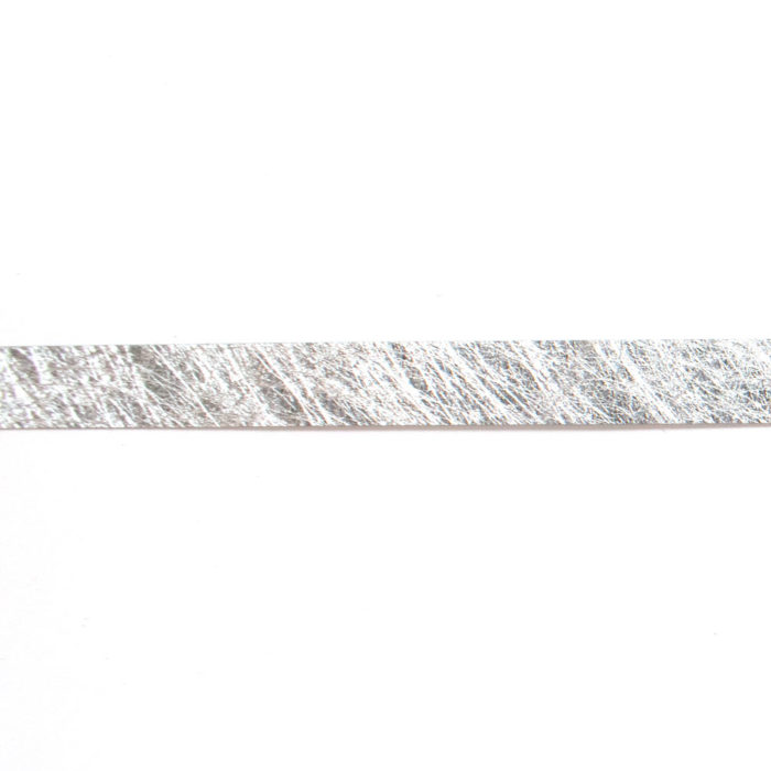 Image of: Metallic structure ribbon silver