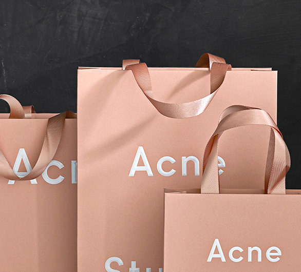 ACNE branded paper bag range