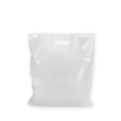 Image of: Plastic carrierbag, white 400x450mm, 45 mu