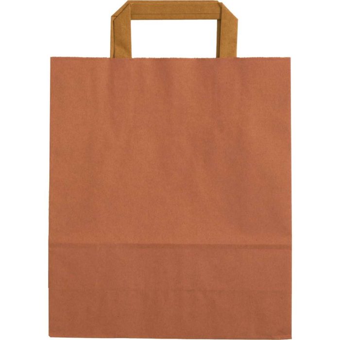 Image of: Paper bag Rose, flat brown handle. 90g. FSC®