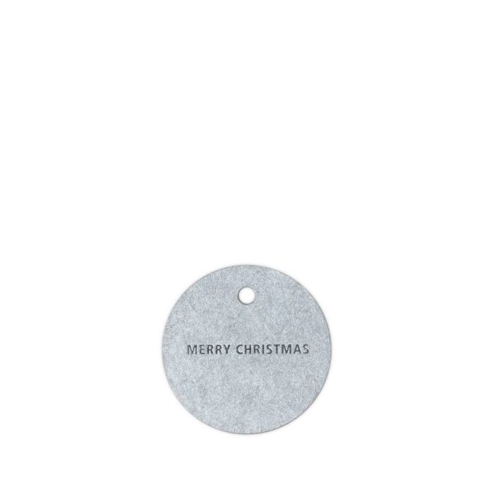Image of: To & from hang tag, round/Silver
