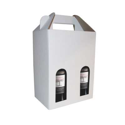 Image of: Wine box 6 bottles white mat